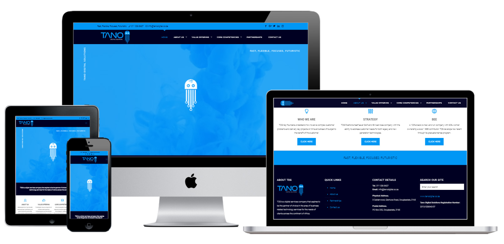 Tano Design Hudson Noble Logistics Responsive Web Design - Best Web Design Company ...